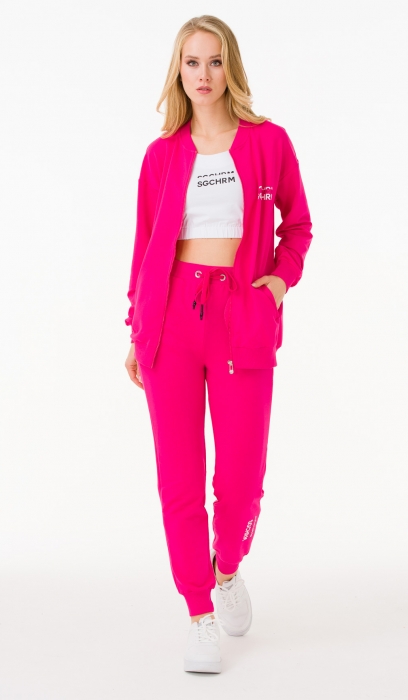 THREE PIECES TRACKSUIT WITH CROPTOP 