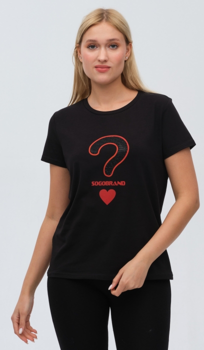 QUESTION MARK PRINTED T