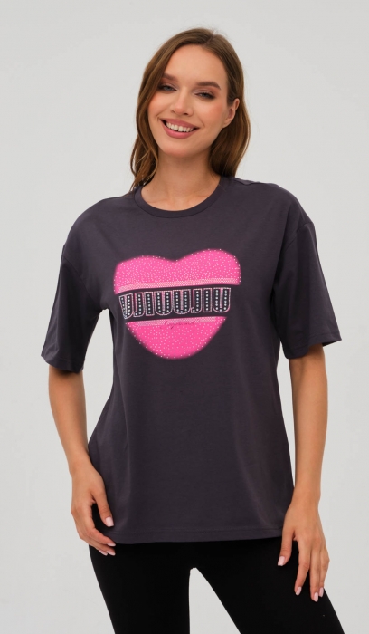HEART PRINTED T