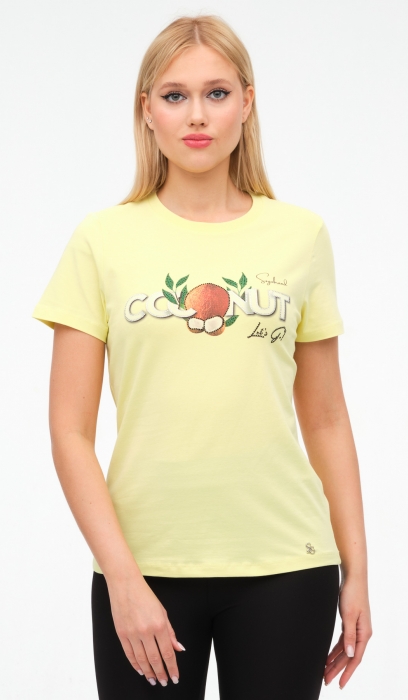 COCONUT PRINTED T