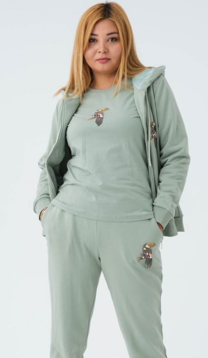 3PCS TRACKSUIT WITH PARROT ACCESSORY 
