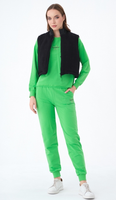 Three Pieces Tracksuit With Vest 