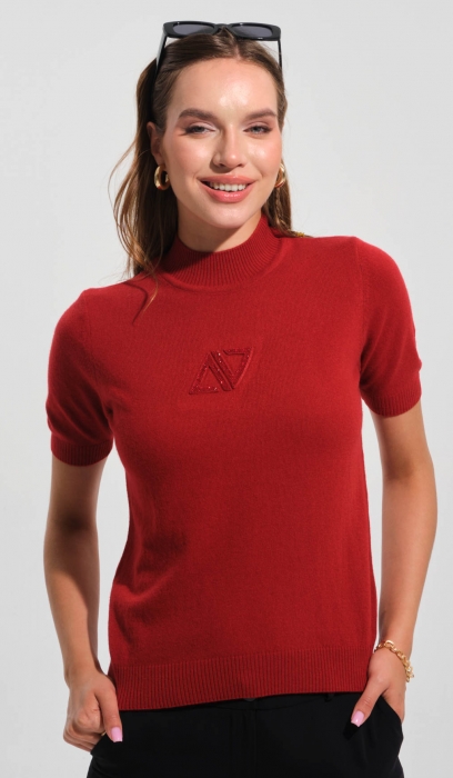 CASHMERE SHORT SLEEVES SWEATER 
